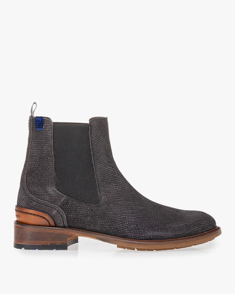 Schwarzer Wildleder Chelsea Boot 85643/02 Floris van Bommel Women®