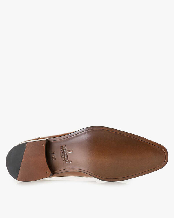 Schn&uuml;rstiefel Kalbsleder cognac