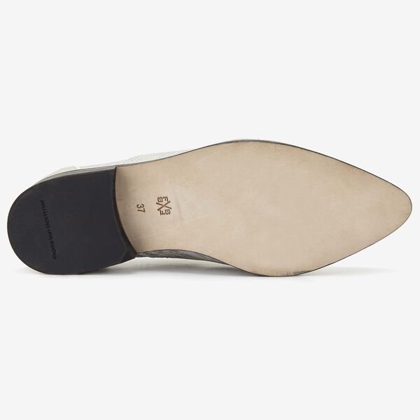 Floris van Bommel silver women's lace-up shoe with a floral print