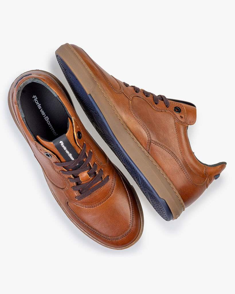 Sneaker Kalbsleder cognac