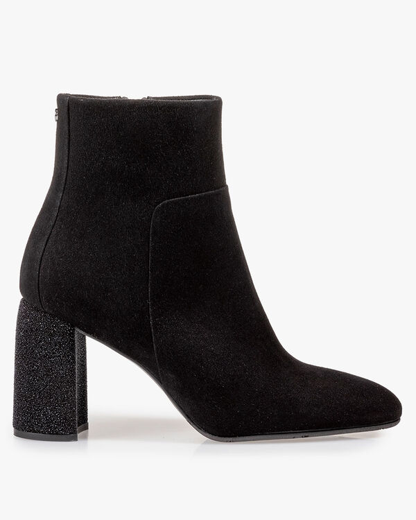 Ankle boot suede black