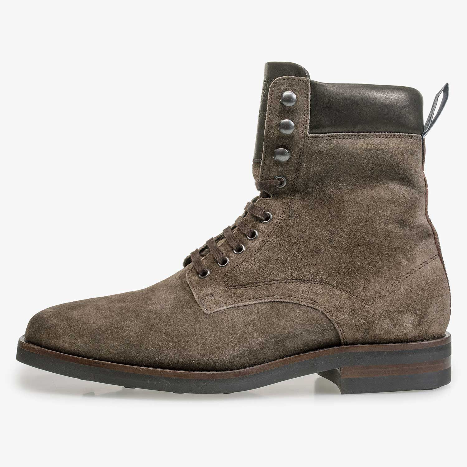Leather cheap taupe boots