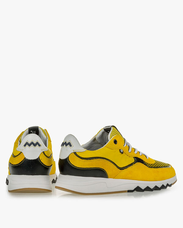 Nineti yellow suede leather