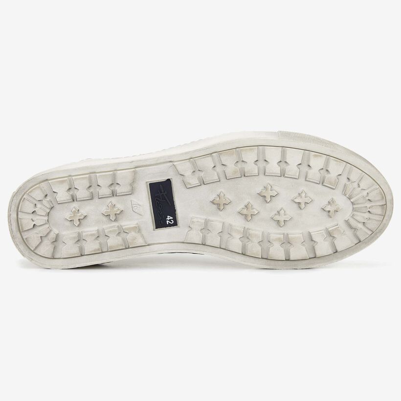 Floris van Bommel grauer Leder-Herren-Sneaker
