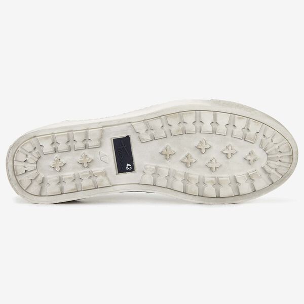 Floris van Bommel grauer Leder-Herren-Sneaker