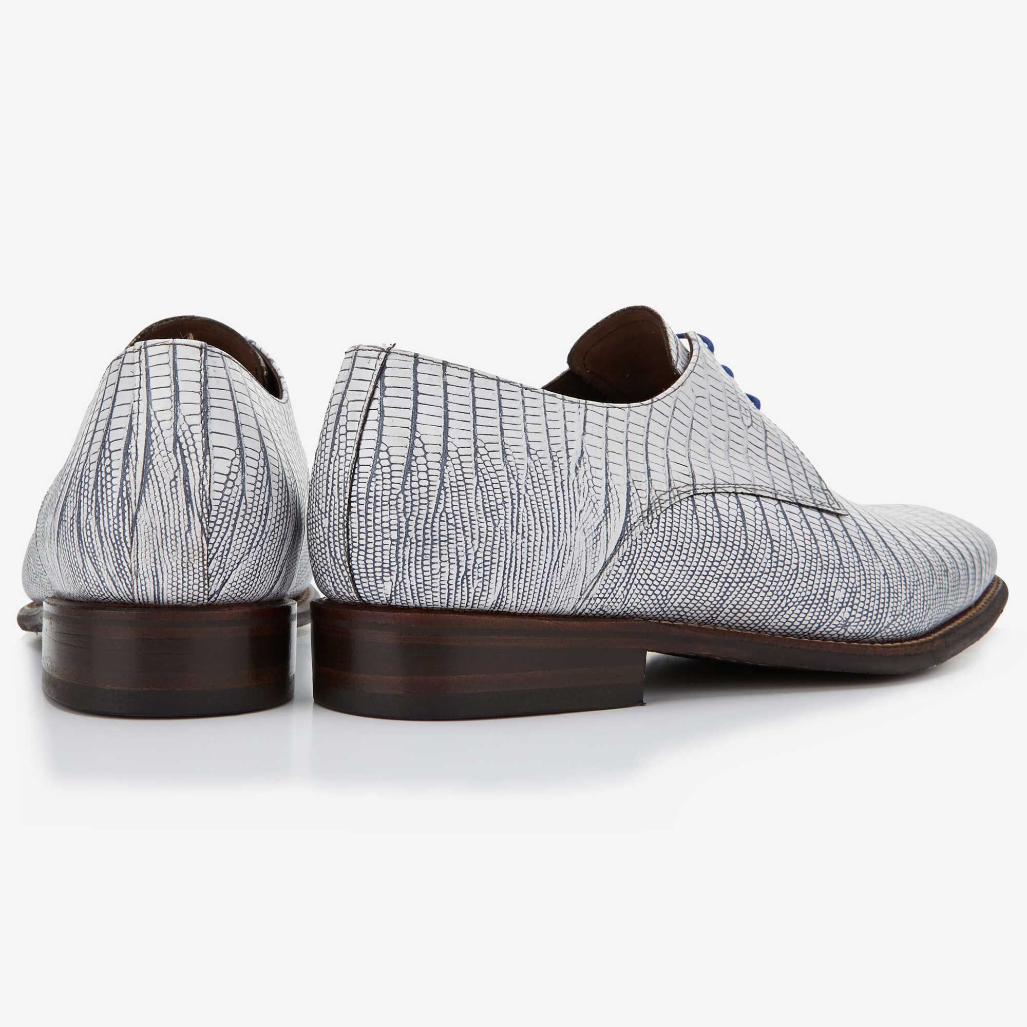 Lace up shoes men Floris van Bommel white lizard print men s lace up shoe Floris van Bommel Germany