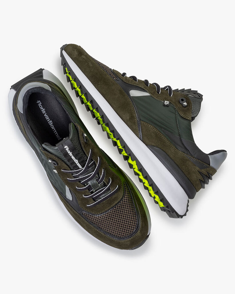 Sharki Sneaker Wildleder dunkelgr&uuml;n