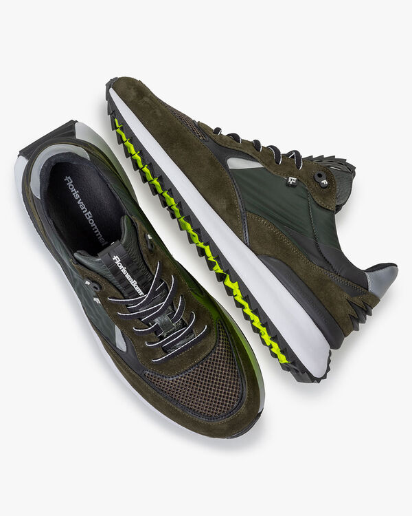 Sharki Sneaker Wildleder dunkelgr&uuml;n