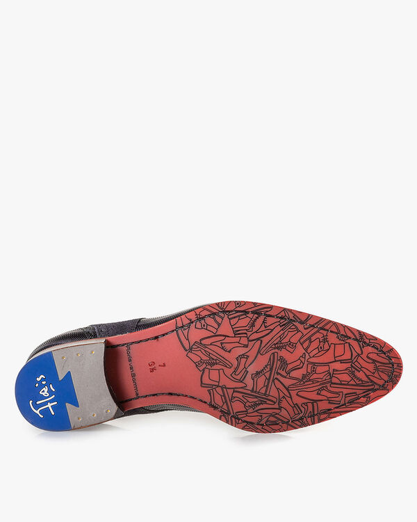 Schn&uuml;rschuh metallic schwarz