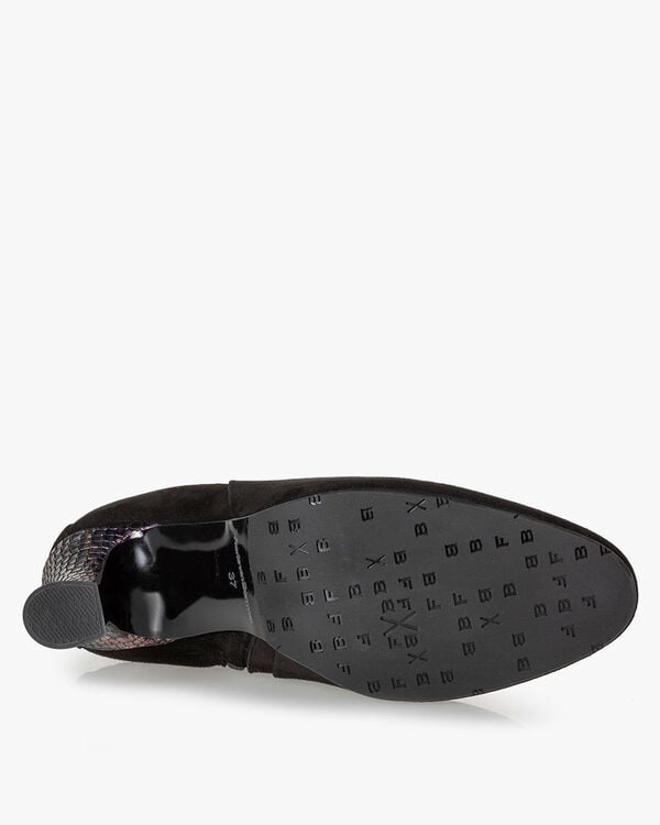 Ankle boot suede black