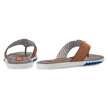 Slipper Wildleder orange