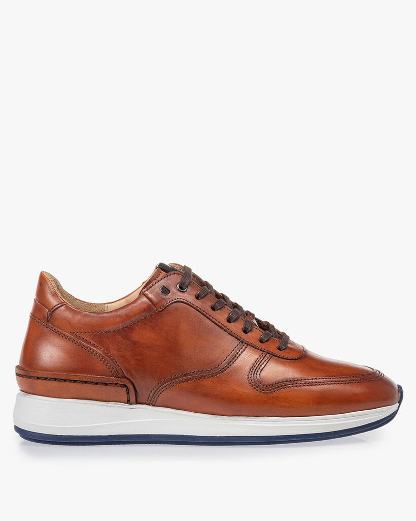 Sneaker Kalbsleder cognac