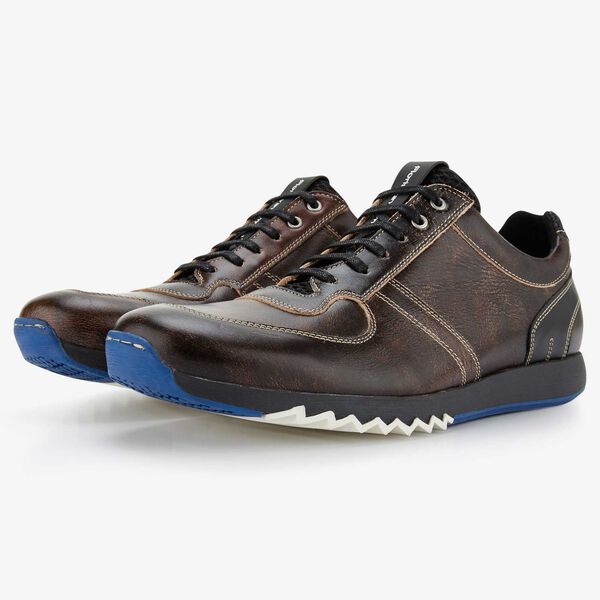 Floris van Bommel brown leather sneaker