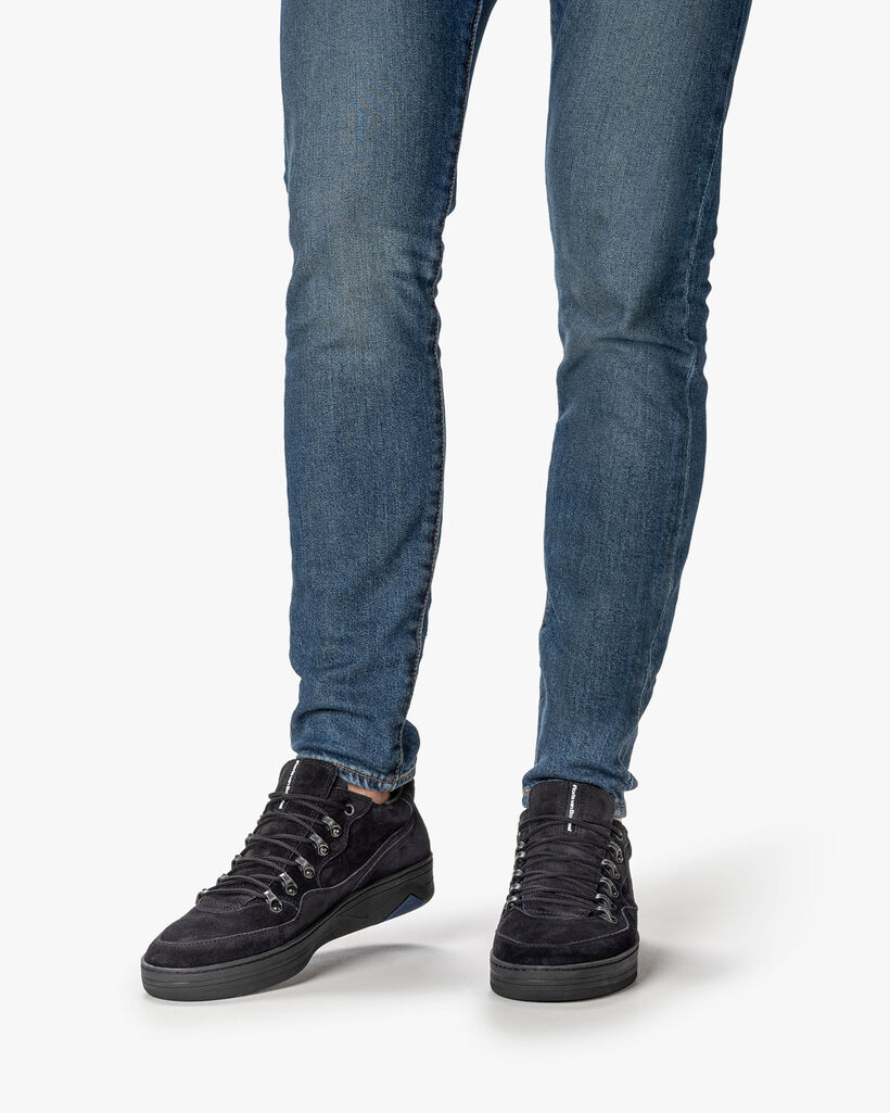 Sneaker Wildleder schwarz