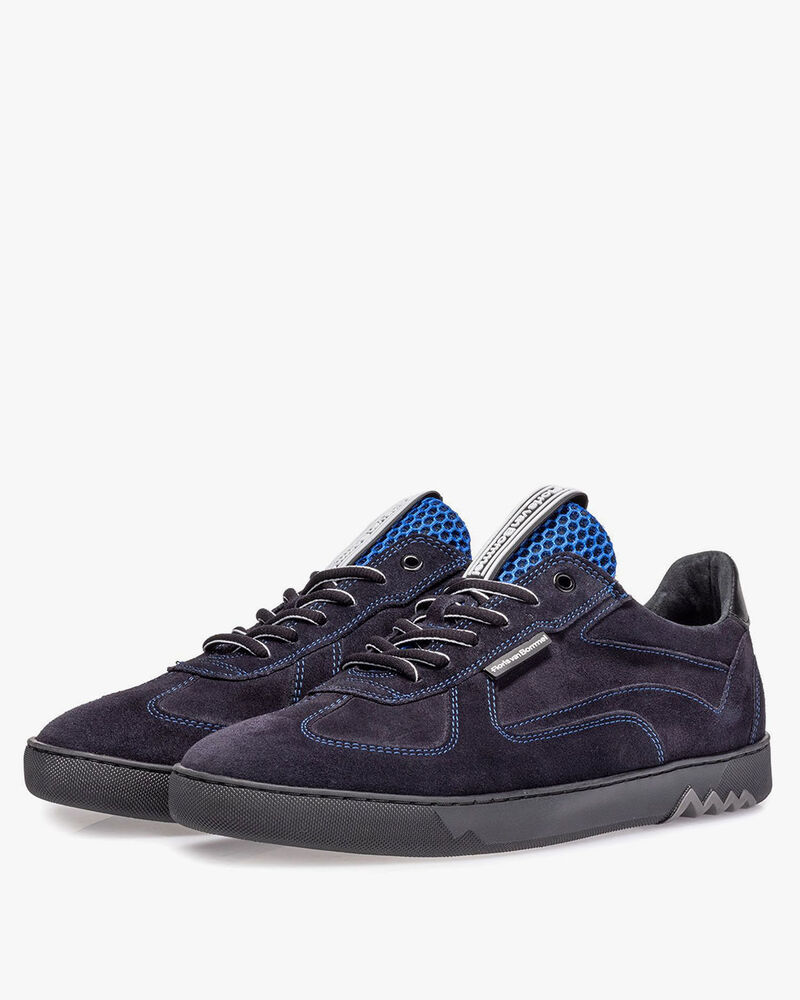 Wildleder-Sneaker dunkelblau
