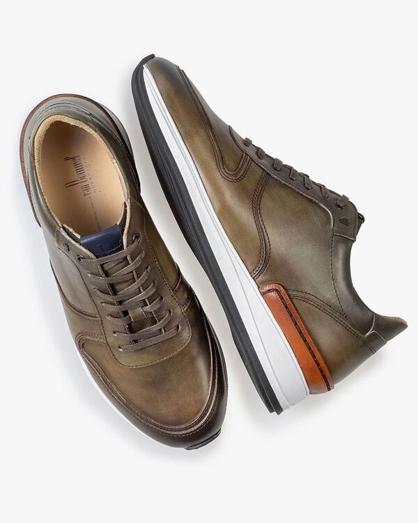 Sneaker Kalbsleder gr&uuml;n