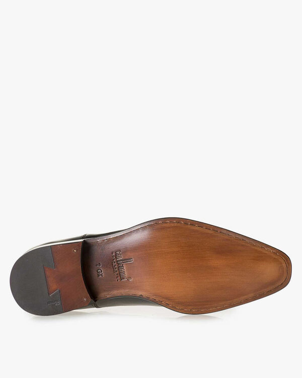 Schn&uuml;rschuh Kalbsleder schwarz