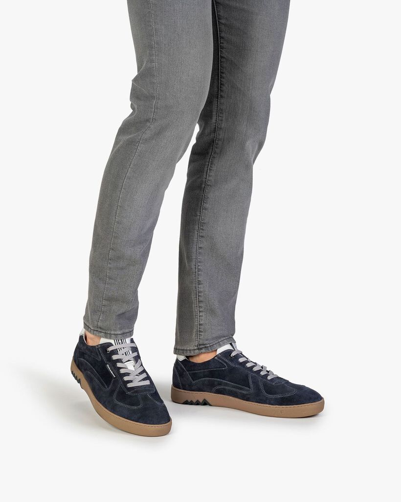 Sneaker blau Wildleder