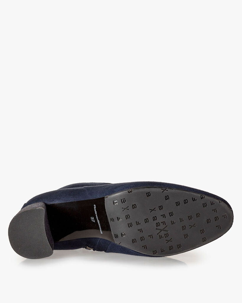 Stiefelette Wildleder dunkelblau