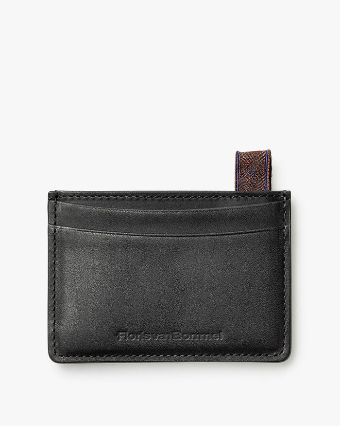 Card holder leather black