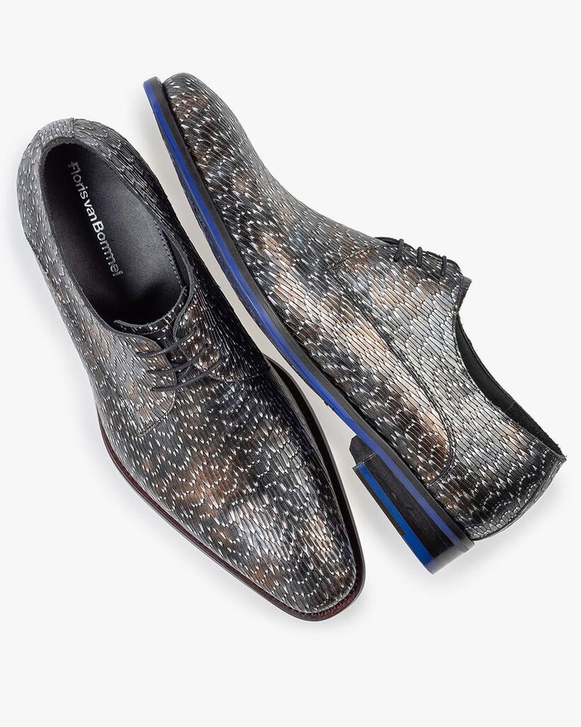 Schn&uuml;rschuh metallic bronze