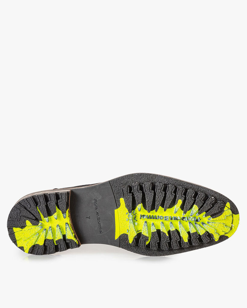 Schn&uuml;rstiefel Wildleder schwarz