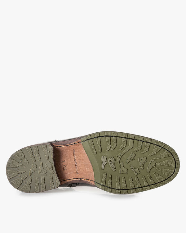 Mit Lammfell gef&uuml;tterter Chelsea Boot schwarz