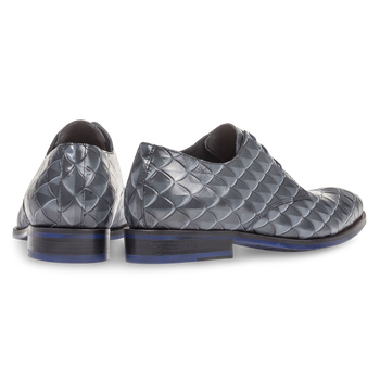 Grauer Premium Schn&uuml;rschuh mit Print