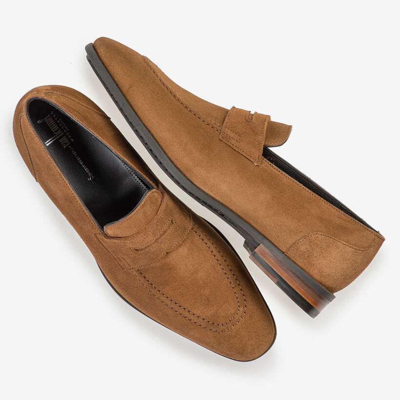 Brauner Wildleder-Loafer