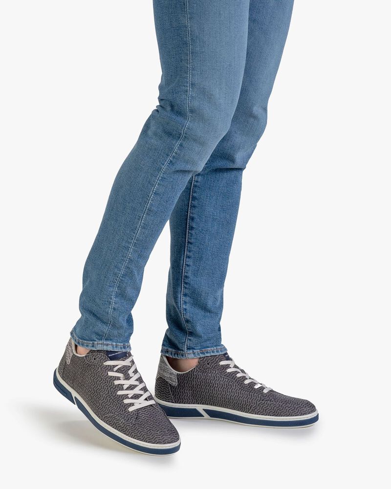 Sneaker nubuck leather grey