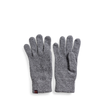Handschuhe Wolle grau