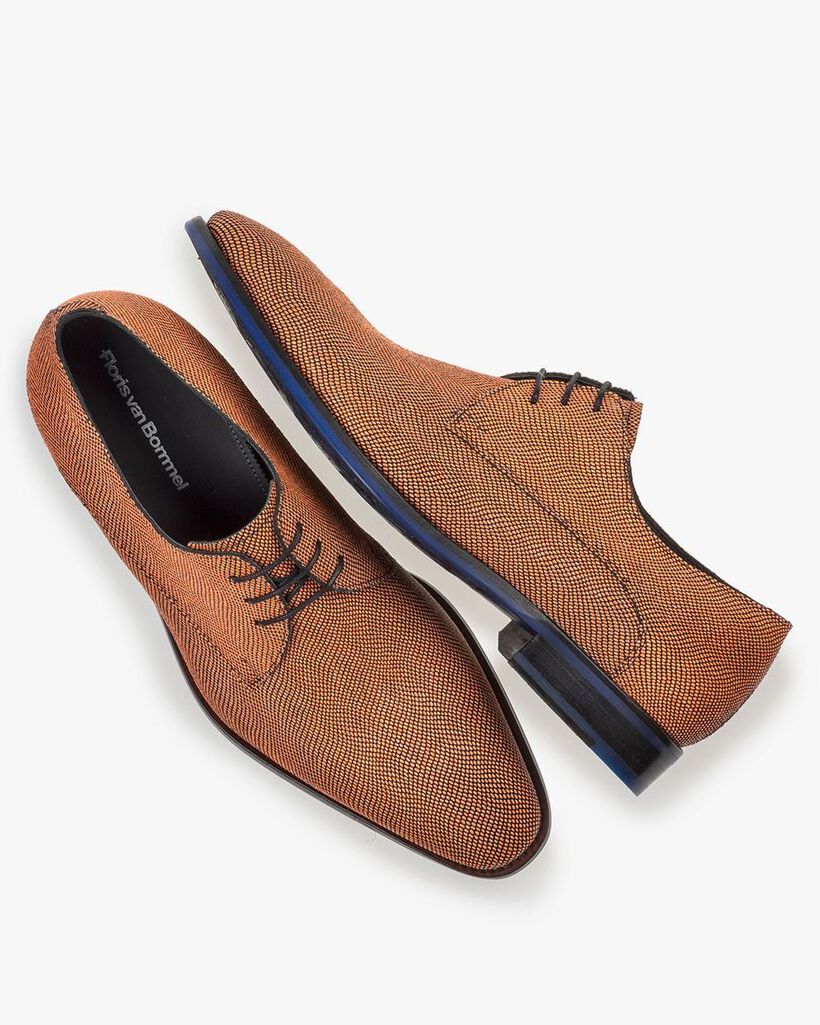 Lace shoe suede orange