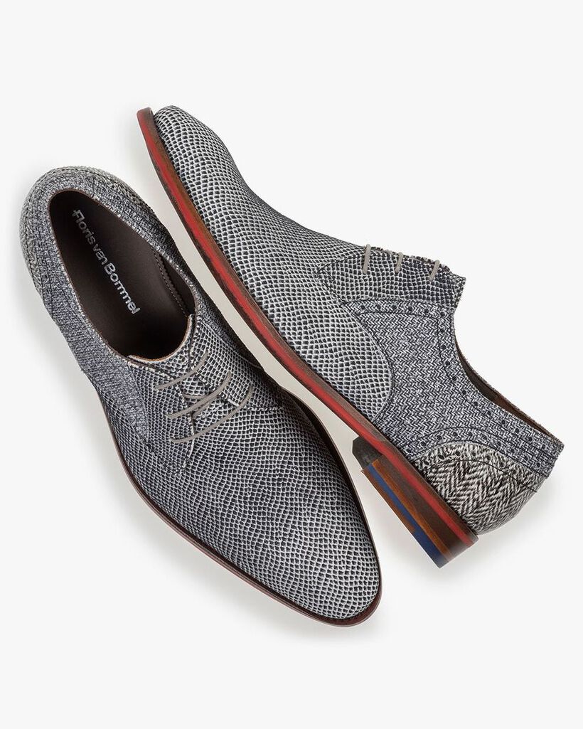 Schn&uuml;rschuh Wildleder cremewei&szlig;