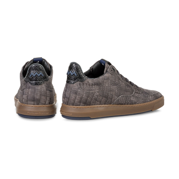 Sneaker Reptilienprint taupe