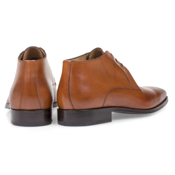 Schn&uuml;rstiefel Kalbsleder cognac