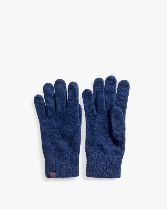 Handschuhe Wolle blau
