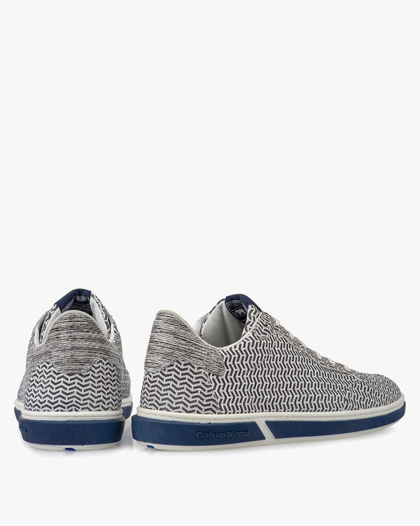 Sneaker leather black/white