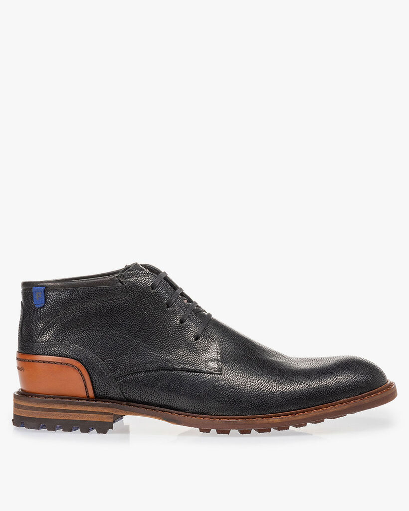 Crepi Stiefel schwarz mit Print