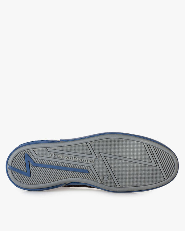 Schn&uuml;rstiefel braun mit Print