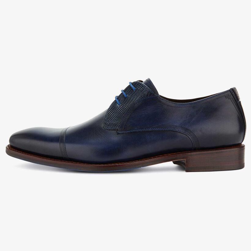 Floris van Bommel dark blueleather men’s lace shoe