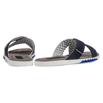 Slipper Nubukleder blau