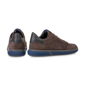 Sneaker Leder dunkelbraun