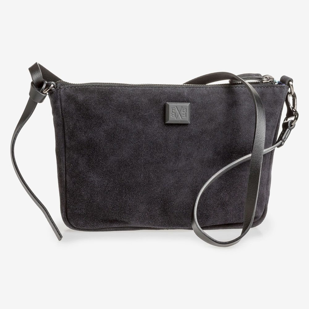 Schwarze Wildleder-Tasche