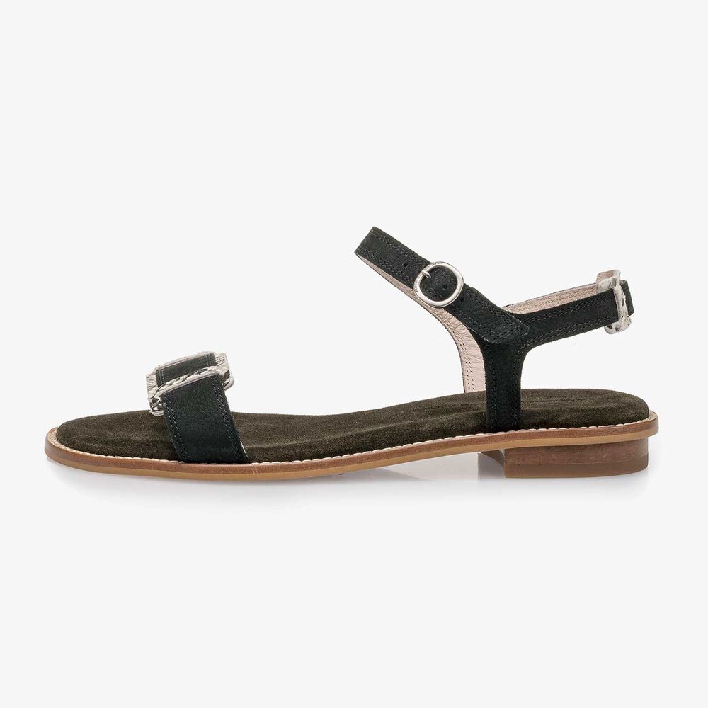 Nubuck leather sandal