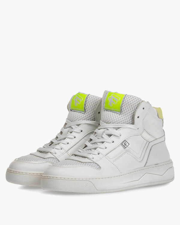 Sneaker calf leather white