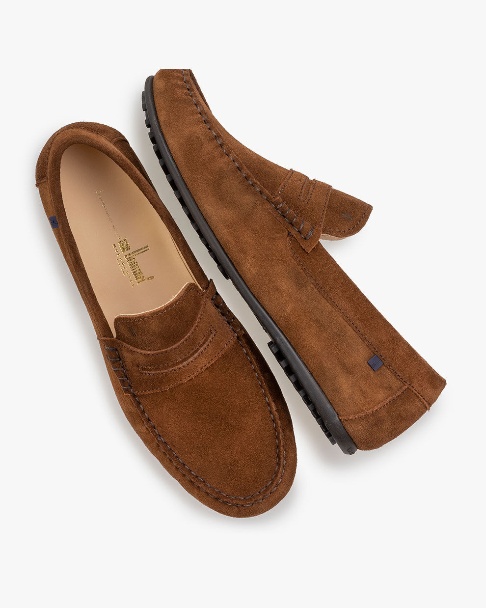 Moccasin men Elba 01.02 Mid brown Floris van Bommel Germany