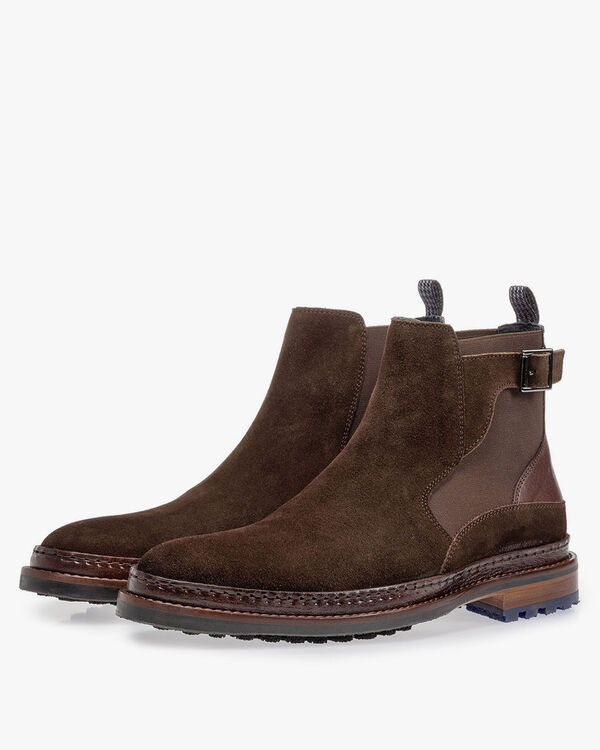 Chelsea Boot dunkelbraunes Wildleder