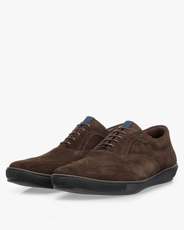 Sneaker Wildleder dunkelbraun