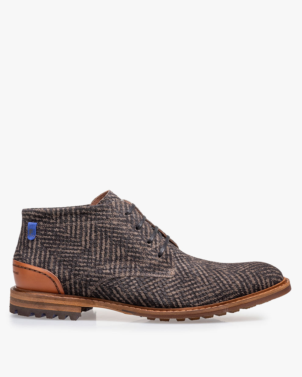 Schnurstiefel Wildleder dunkelgrau 10907 17 Floris van Bommel Official