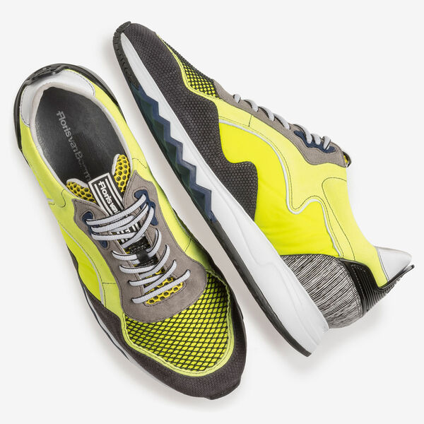 Neongelber Wildleder-Sneaker